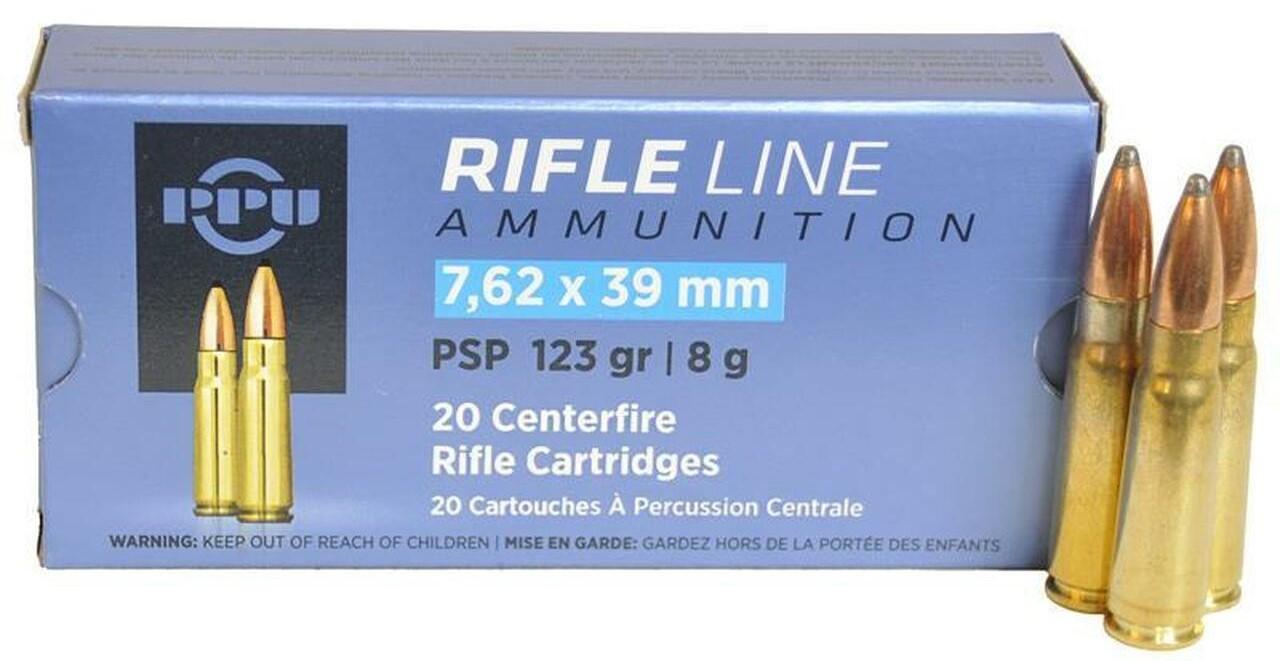 Karabinski metak PPU 7,62x39 PSP 8.0 g