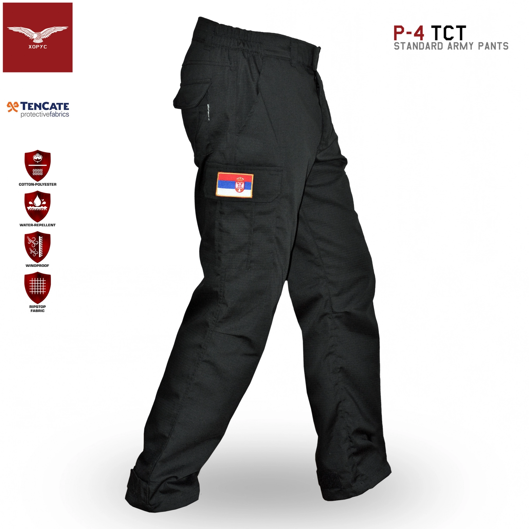 Pantalone HORUS P4 TCT - crne