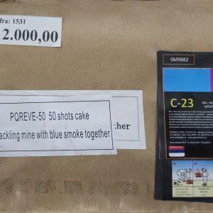 Dnevni vatromet - otkrivanje pola crvena i plava boja